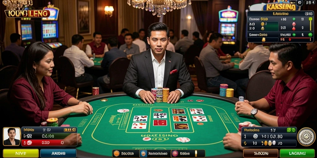 Fitur chat untuk interaksi dengan pemain lain.